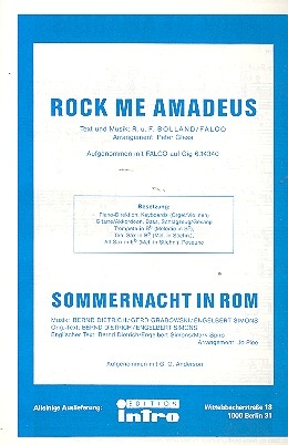 Rock me Amadeus  und Sommernacht in Rom: fr Salonorchester