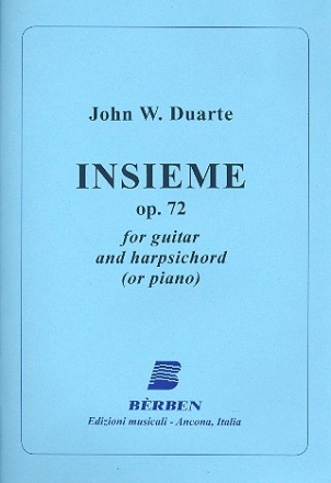 Insieme op.72 for guitar and harpsichord (or piano)