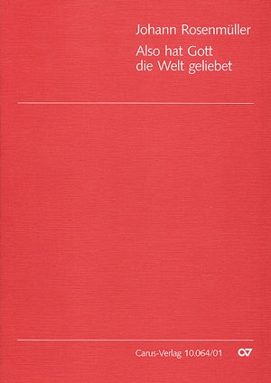 Also hat Gott die Welt geliebet fr gem Chor (SSATB) und Streicher Partitur (dt)
