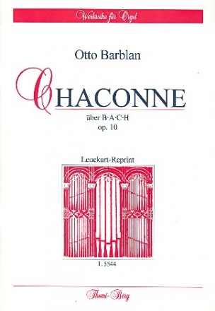 Chaconne ber Bach op.10 fr Orgel