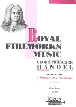 Feuerwerksmusik HWV351 Auszge fr 2 Trompeten und 2 Posaunen Partitur und 4 Stimmen
