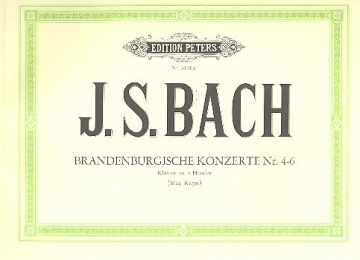 Brandenburgische Konzerte Nr.4-6 fr Klavier zu 4 Hnden