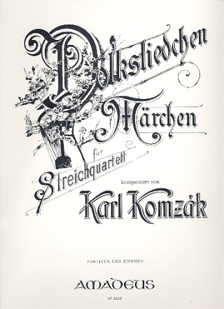 Volkslied und Mrchen op.135 fr Streichquartett Partitur und 4 Stimmen