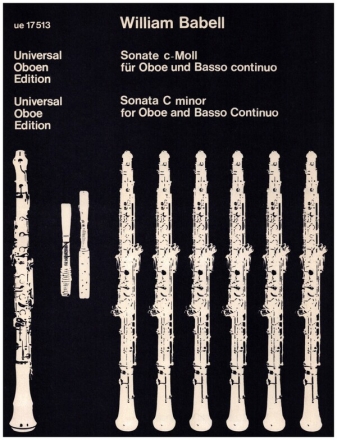 Sonate c-Moll fr Oboe und Bc  Partitur und  Stimmen