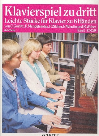 Klavierspiel zu dritt Band 2 fr Klavier 6-hndig