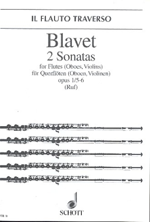 2 Sonatas op. 1/5 + 6 für 2 Flöten (Oboen, Violinen)