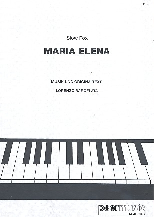 Maria Elena: Einzelausgabe fr Klavier mit Text