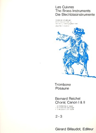 CHORAL, CANON I ET II POUR 1-2 TROMBONES TENOR ET ORGUE OU PIANO