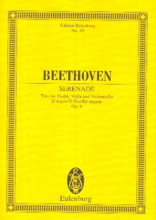 Serenade D-Dur op.8 fr Streichtrio Studienpartitur