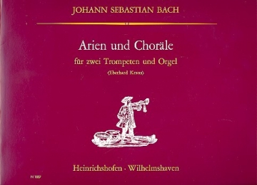 Arien und Chorle fr 2 Trompeten und Orgel Partitur und  4 Stimmen