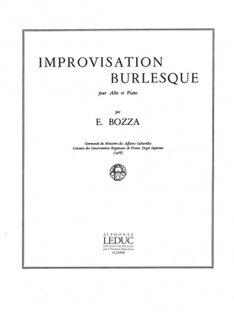 IMPROVISATION BURLESQUE POUR ALTO ET PIANO                        AL