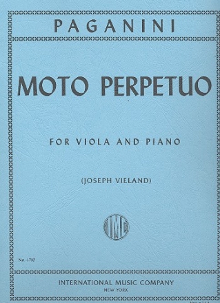 Moto perpetuo op.11 for viola and piano