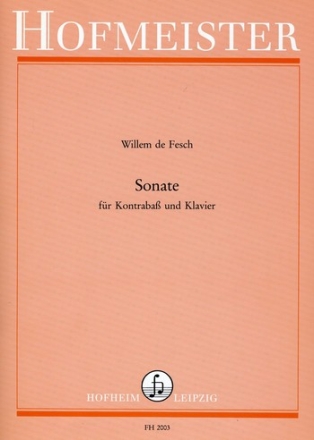 Sonate e-Moll (mit Fassung in d-Moll) für Kontrabass und Klavier