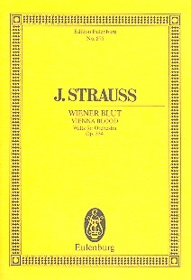 Wiener Blut op.354 fr Orchester Studienpartitur