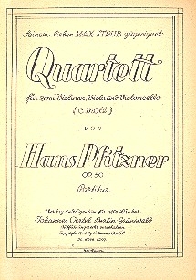 Streichquartett c-Moll op.50 Studienpartitur (1942) 