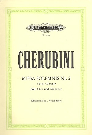 Missa solemnis d-Moll Nr.2 fr Soli, Chor und Orchester Klavierauszug (la)