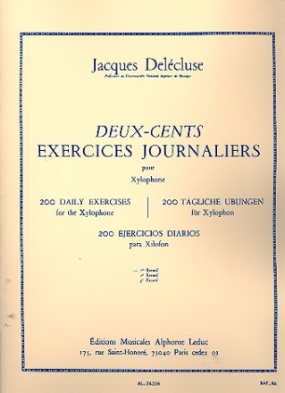 200 exercices journaliers vol.1 pour xylophone