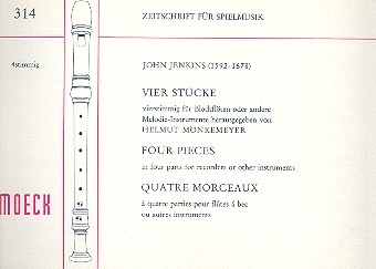 4 Stcke fr 4 Blockflten (SATB) Partitur