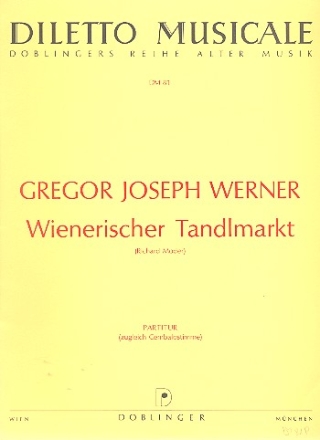 Wienerischer Tandelmarkt fr TTBB Chor und Streicher Partitur