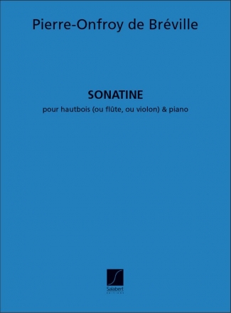 Sonatine mi bemol majeur  pour hautbois (flte, violon) et piano