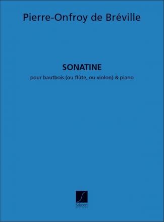 Sonatine mi bemol majeur pour pour hautbois (flte, violon) et piano