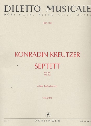 Septett Es-Dur op.62 fr Klarinette, Horn, Fagott, Streichtrio und Kontraba 7 Stimmen