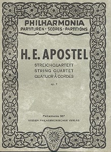 Streichquartett Nr.1  op.7 Studienpartitur