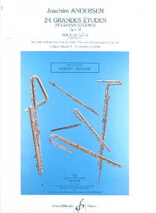 24 grandes tudes op.15 vol.1 (nos.1-11) pour flute