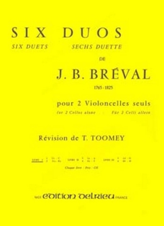 6 duos vol.1 pour 2 violoncelles partition