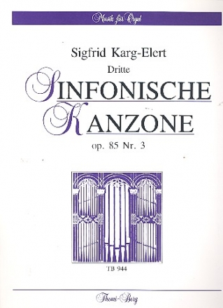 Sinfonische Kanzone Nr.3 op.85,3 fr 4 Frauenstimmen (Frauenchor), Violine und Orgel Partitur