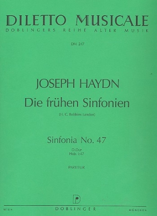 Sinfonie G-Dur Nr.47 Hob.I:47 fr Orchester Partitur
