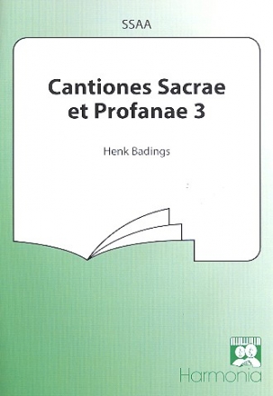 Cantiones sacrae et profanae Band 3 für Frauenchor (SSA) Partitur