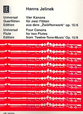 4 Kanons aus dem Zwlftonwerk op.15,6 fr 2 Flten Spielpartitur