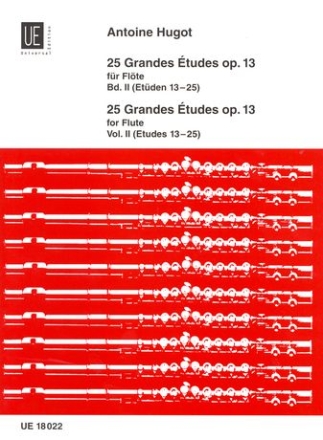 25 GRANDES ETUDES OP.13 BAND 2 (NR.13-25) FUER FLOETE
