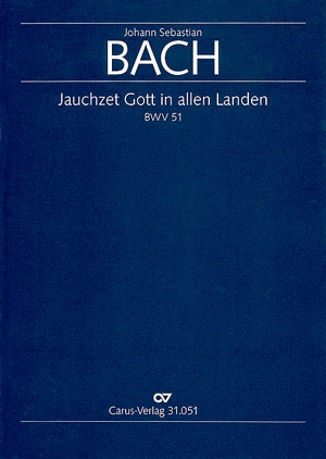 Jauchzet Gott in allen Landen Kantate BWV51 fr Sopran und Orchester Partitur (dt)