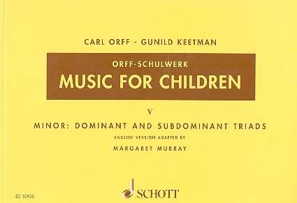Music for Children vol.5 minor: dominant and subdominant triads fr Singstimme, Blockflte und Schlagzeug score