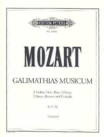 Galimathias musicum KV32 fr Kammerorchester Studienpartitur