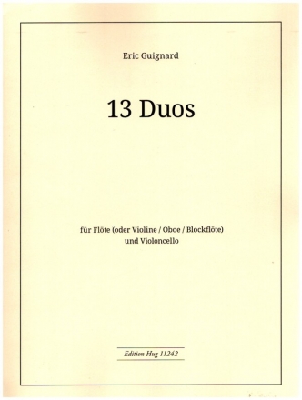 13 Duos fr Flte (vl, ob, bfl) und Violoncello,  Spielpartitur