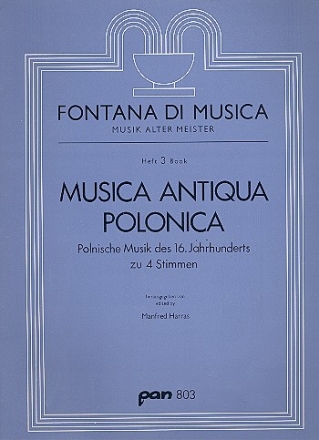 Musica antiqua polonica fr 4 Blockflten / 4 Instrumente Partitur