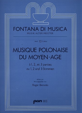 Musique polonaise du moyen-age zu 1, 2 und 3 Stimmen