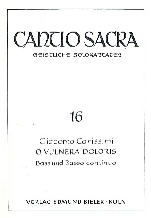 O vulnera doloris  fr Bass und Bc