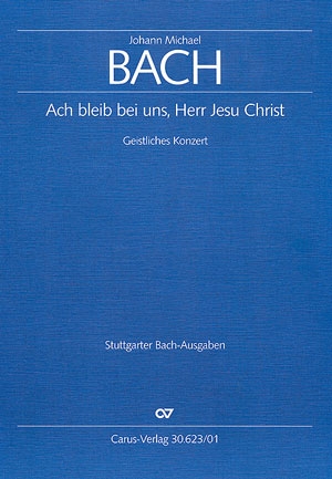 Ach bleib bei uns, Herr Jesu Christ fr 4 gem Chor und Orchester Partitur (dt/en)