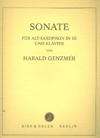 Sonate fr Altsaxophon und Klavier