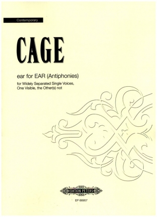 Ear for Ear - Antiphonies for widely separated single voices (one visible, the other's) not) score