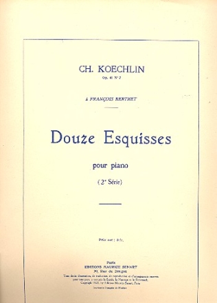 12 esquisses op.41 vol.2  pour piano