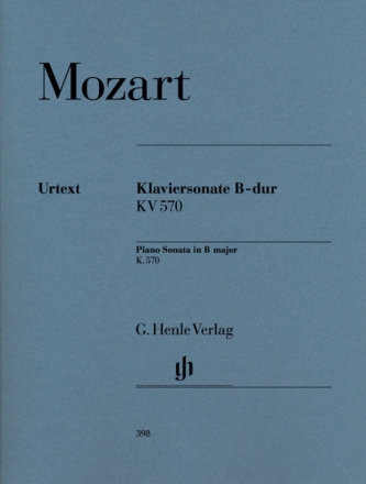 Sonate B-Dur KV570 fr Klavier