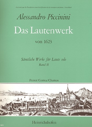 Smtliche Werke fr Laute solo Band 2 Das Lautenwerk von 1623