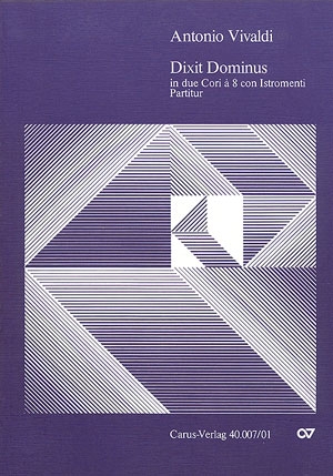 Dixit Dominus RV594 fr Soli (SSATB), Chor (SSAATTBB) und 2 Orchester Partitur (la)