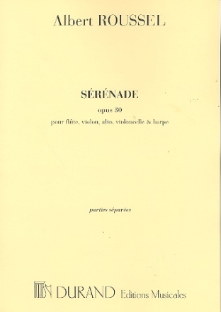 Srnade op.30 pour flte, violon, alto, violoncelle et harpe parties