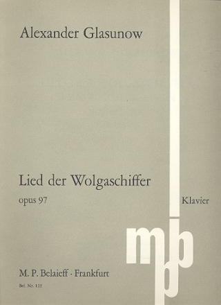 Lied der Wolgaschiffer op.97 (1905) fr Klavier